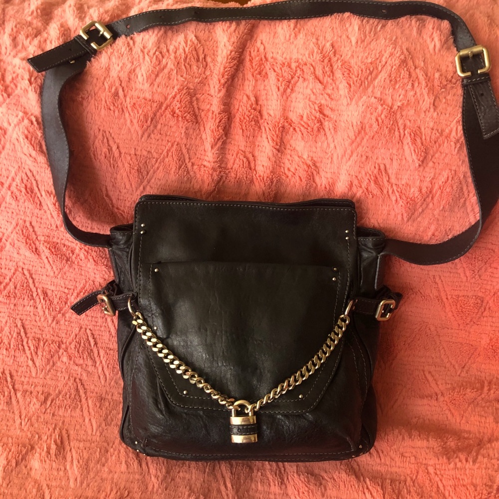 Authentic Chloe LARGE crossbody handbag